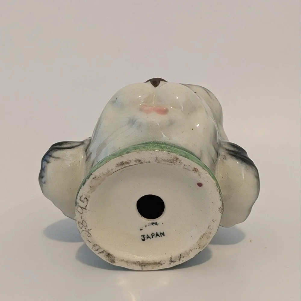 Vintage Poodle Head Dog Salt And Pepper Shakers Anthropomorphic Made In Japan